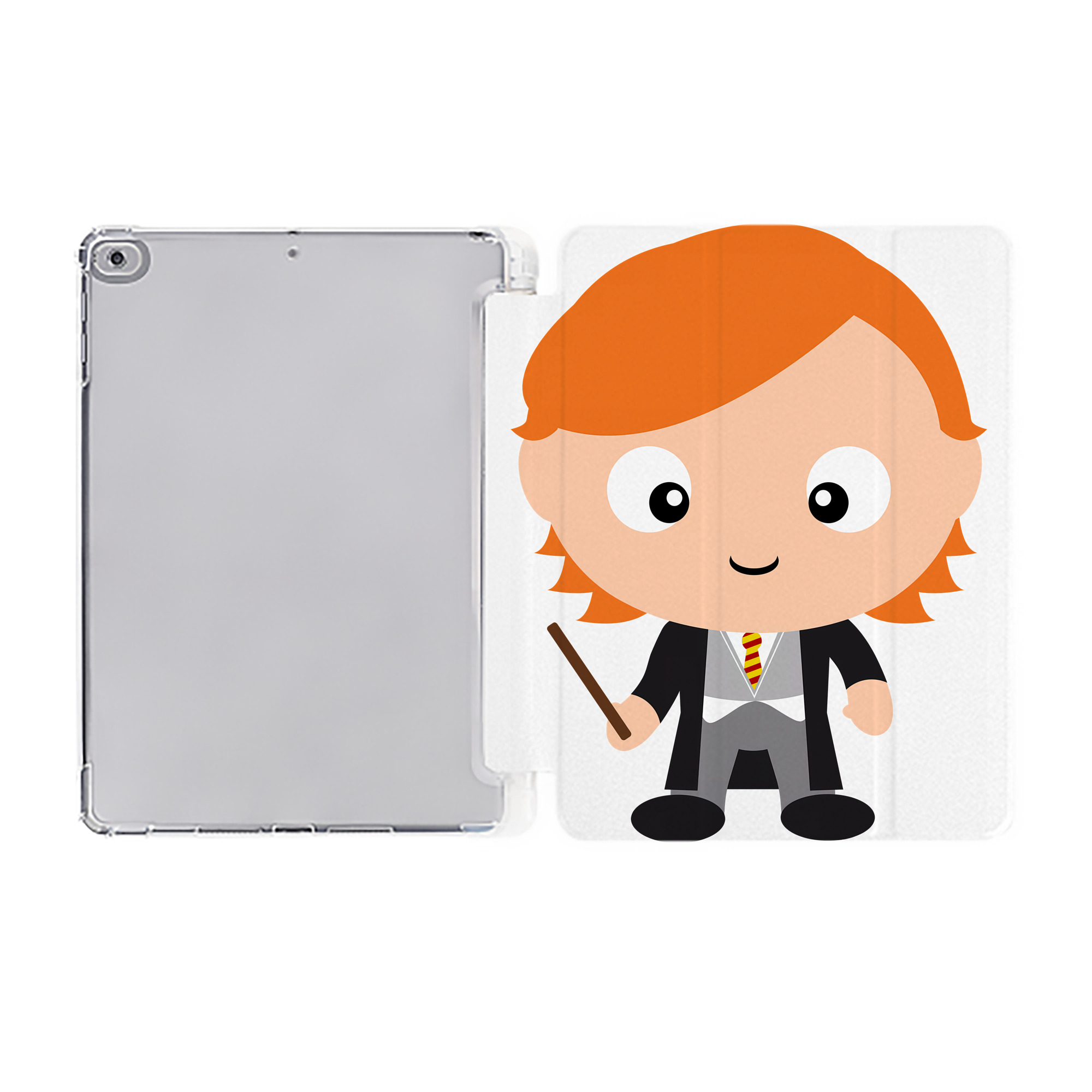 （画像用） Harry Potter ハリー・ポッターシリーズ IPad ケース ペン収納付き 三つ折りスタンド PUレザー×シリコン 対応機種9.5/10.5/10.9インチ